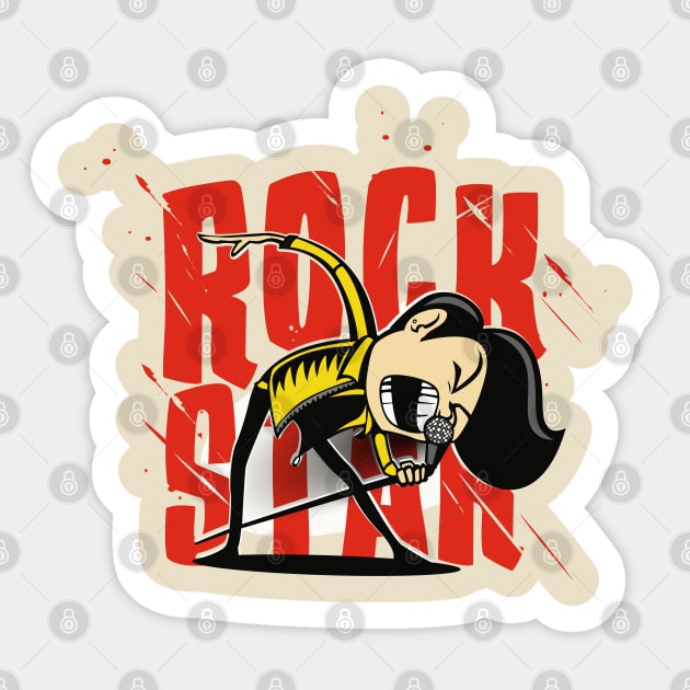 Rock Star Sticker by Whatastory